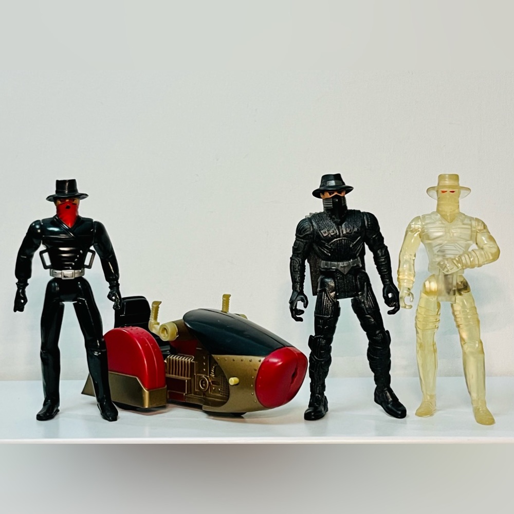 VTG The Shadow Action Figures & Side Car Lot